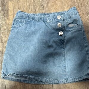 Derek Heart Kids Denim Skirt with Button Detail